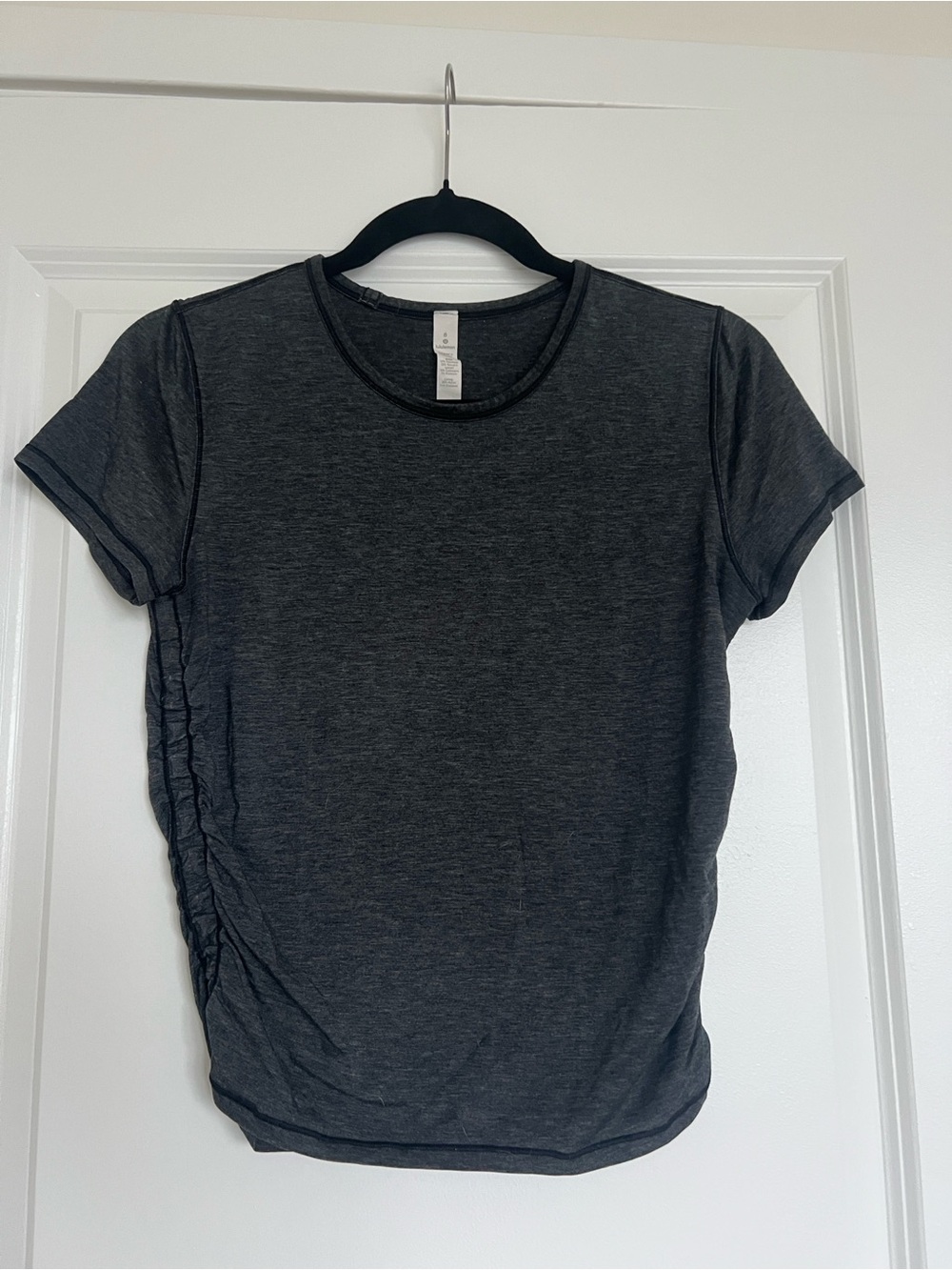 lululemon athletica Short Sleeve Crew Tee in Dark Charcoal
